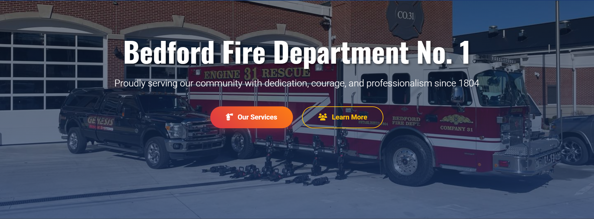 Bedford Fire Department Patch Image